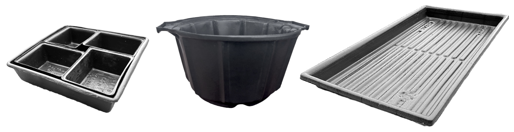 Pot plastique production horticole